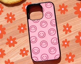 Pink and Red Smile Phone Case || iPhone Case || Trendy Pinterest Phone Case