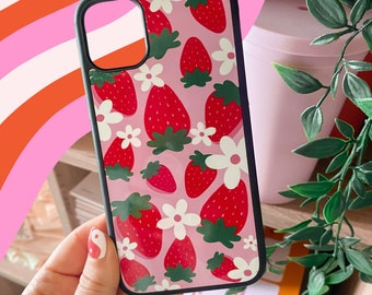Strawberry Daisy Phone Case || iPhone Case || Trendy Phone Cases