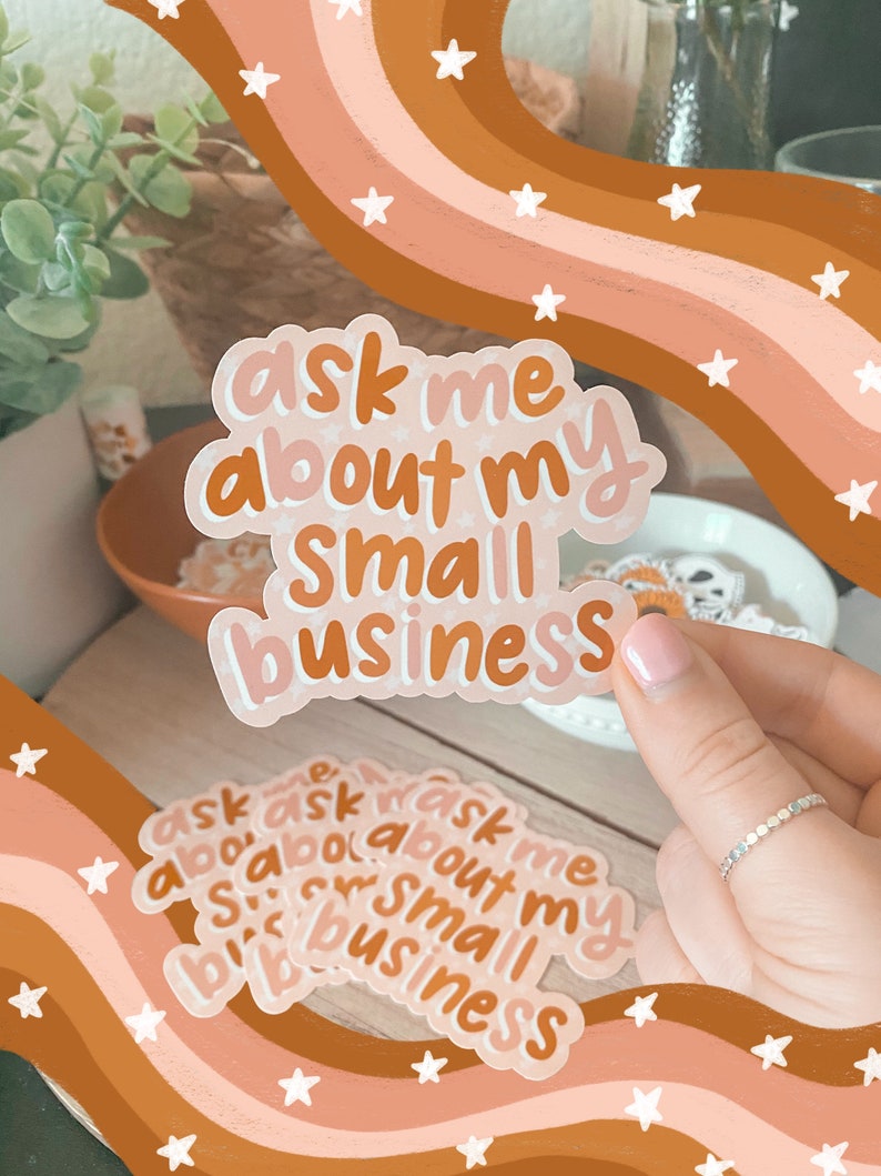 Small Business Sticker DieCut Stickers Waterproof Etsy