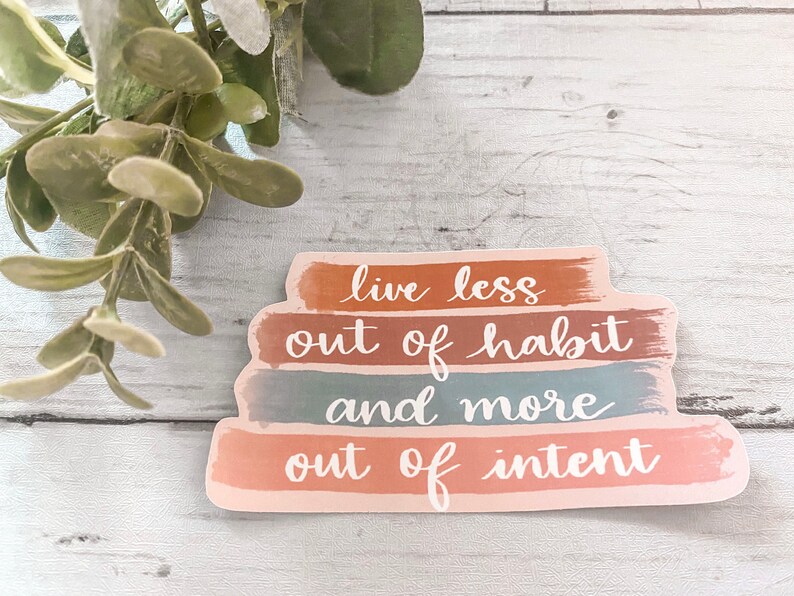 boho aesthetic quote stickers sticker pack water bottle etsy