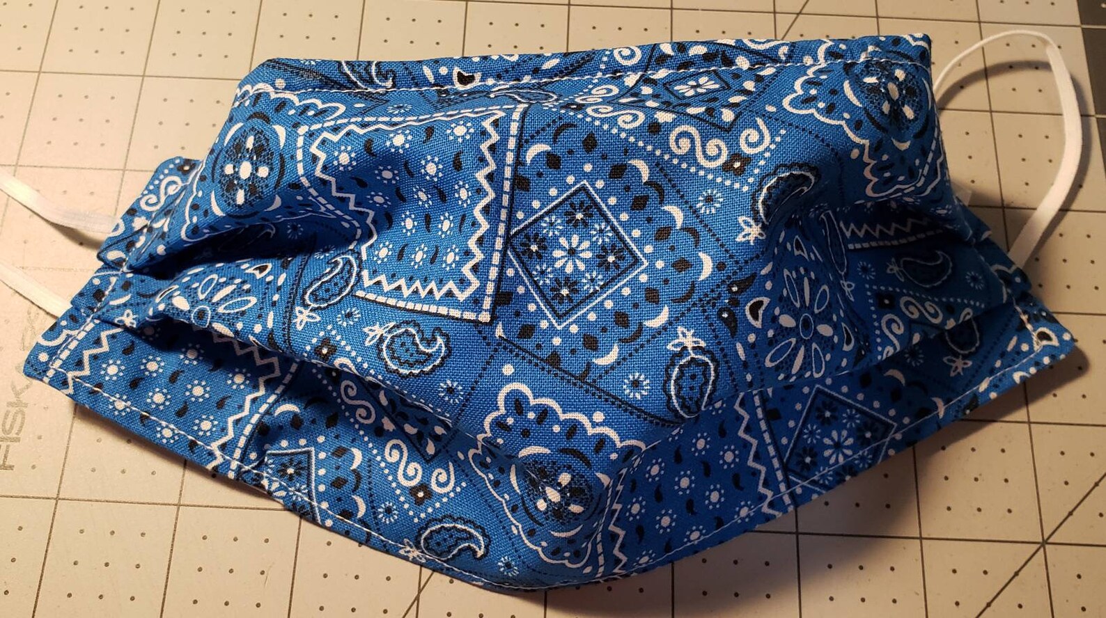 Homemade bandana face mask with adjustable nose wire Etsy