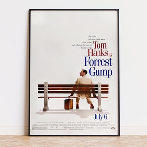 Forrest Gump - Film Poster | Digitaler Download | Hohe Qualität, fertig zum Drucken