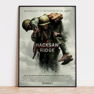 La battaglia di Hacksaw Ridge - Poster del film / Download digitale / Alta qualità pronta per la stampa