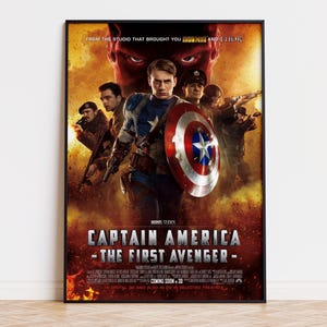 Captain America - The First Avenger - Movie Poster | Digital Download | High Quality Ready To Print