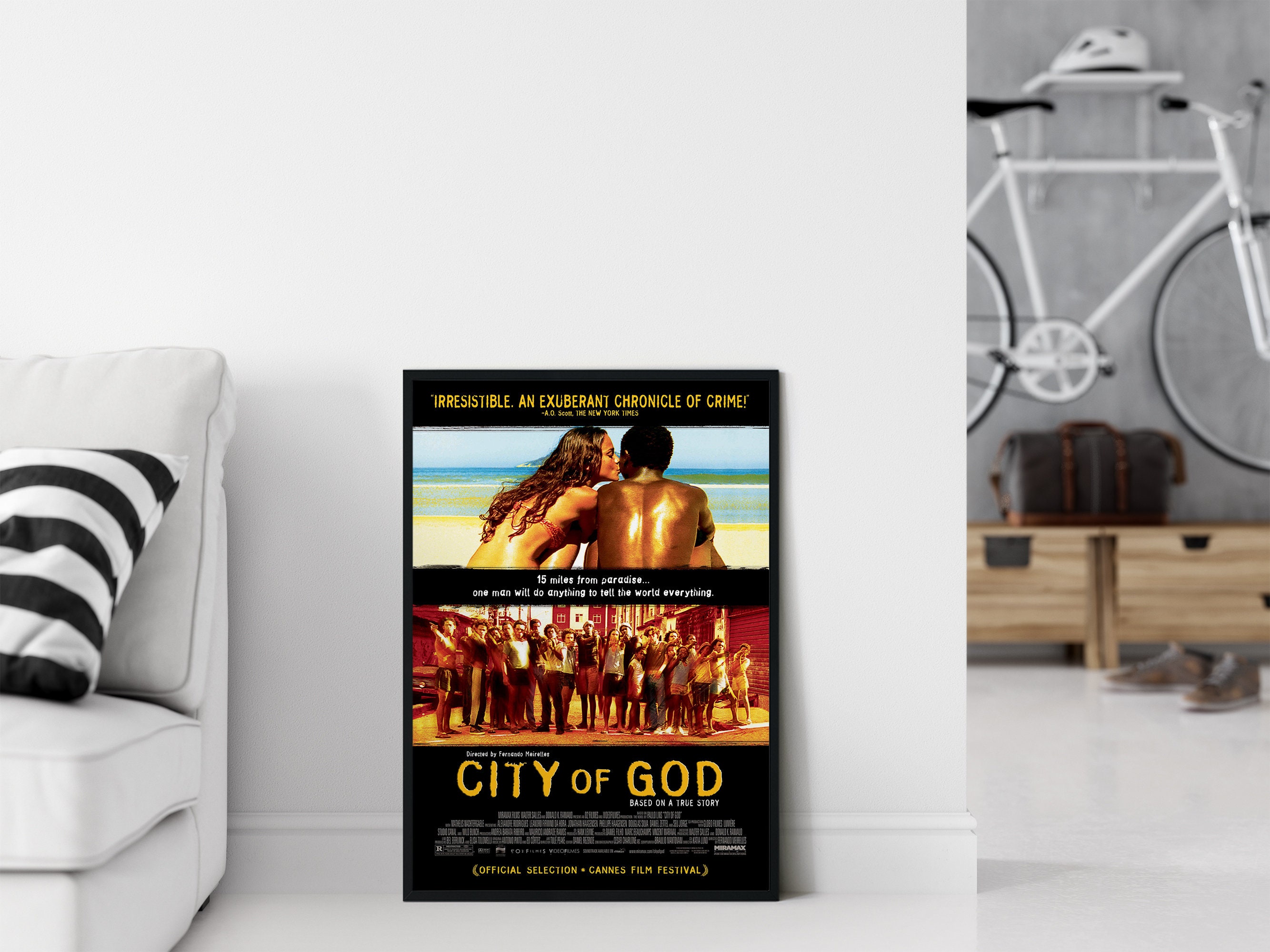 【額縁付き】City of God シティオブゴッド A2ポスター City of God Premium Poster - Etsy