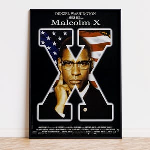 Malcolm X - Movie Poster | Digital Download | High Quality Ready To Print