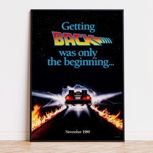 Zurück in die Zukunft Teil II - Film Poster | Digitaler Download | Hohe Qualität, fertig zum Drucken