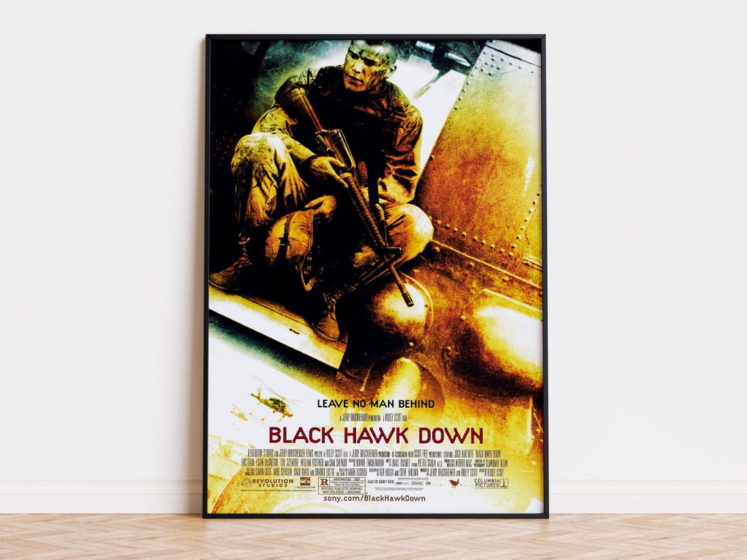 Mogadishu Black Hawk Down 123 Black Hawk Down Movie Poster Digital Download  High Quality, image size:1080x810