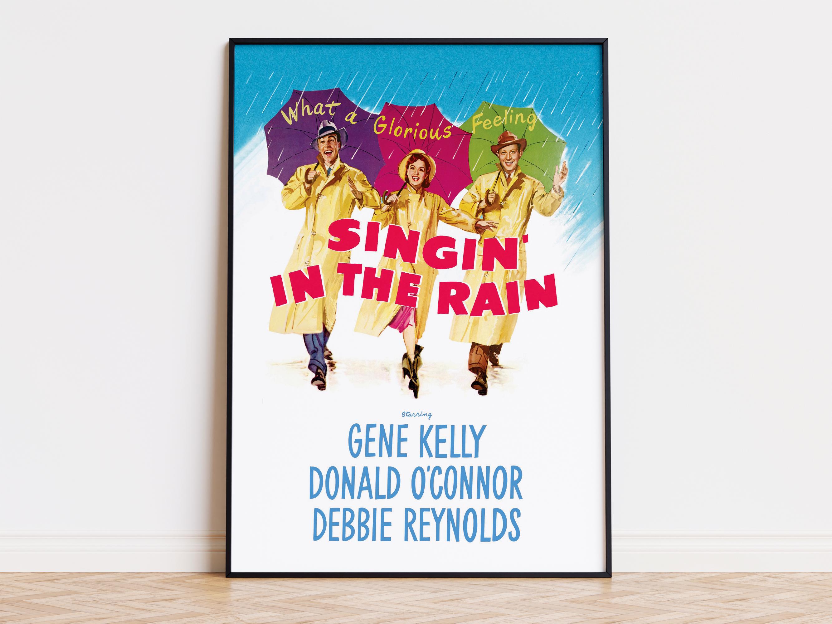Poster "Singin' In The Rain" – Gene Kelly Filmplakat 50x70cm, Kunstdruck