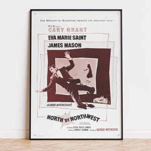 North by Northwest - Movie Poster | Digital Download | High Quality Ready To Print
