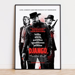 Django Unchained - Póster de la película / Descarga digital / Alta calidad listo para imprimir