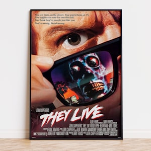They Live - Movie Poster | Digital Download | High Quality Ready To Print
