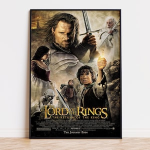 Il Signore degli Anelli - Il ritorno del re - Poster del film / Download digitale / Alta qualità pronto per la stampa