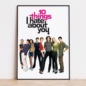 10 Things I Hate About You - Movie Poster | Digital Download | High Quality Ready To Print