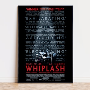 Whiplash - Poster del film / Download digitale / Alta qualità pronto per la stampa