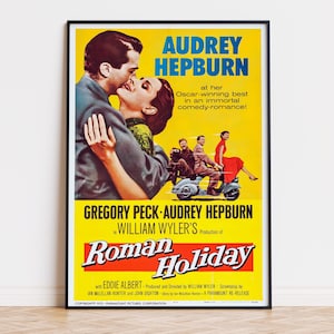 Roman Holiday - Movie Poster | Digital Download | High Quality Ready To Print