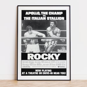 Rocky - Póster de la película / Descarga digital / Alta calidad, listo para imprimir