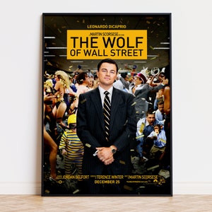 The Wolf of Wall Street - Poster del film / Download digitale / Alta qualità pronto per la stampa