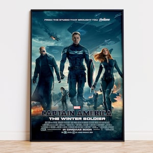 Captain America - The Winter Soldier - Poster del film / Download digitale / Alta qualità pronta per la stampa