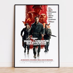 Bastardi senza gloria - Poster del film / Download digitale / Alta qualità pronta per la stampa