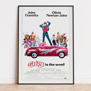 Grease - Movie Poster | Digital Download | High Quality Ready To Print
