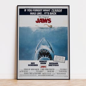 Jaws - Poster del film / Download digitale / Alta qualità pronto per la stampa