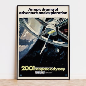 2001 - Odisea del espacio - Póster de película / Descarga digital / Alta calidad listo para imprimir