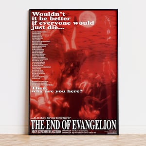 Neon Genesis Evangelion - The End of Evangelion - Poster del film / Download digitale / Alta qualità pronta per la stampa