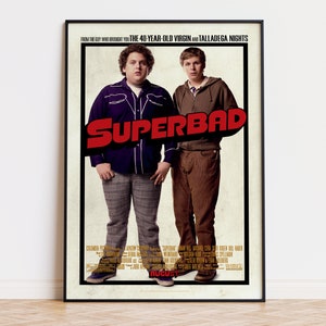 Superbad - Póster de la película / Descarga digital / Alta calidad listo para imprimir