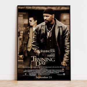 Póster de película Training Day / Descarga digital / Alta calidad, listo para imprimir