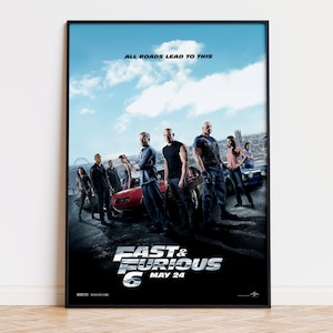 Fast & Furious 6 - Poster del film / Download digitale / Alta qualità pronto per la stampa