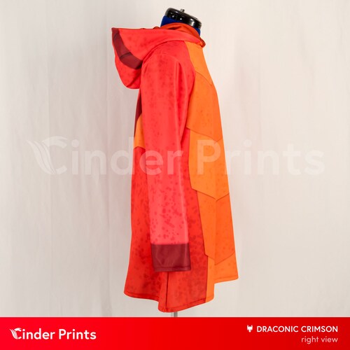 Draconic Crimson (Red Dragon) Printed shops Hoodie