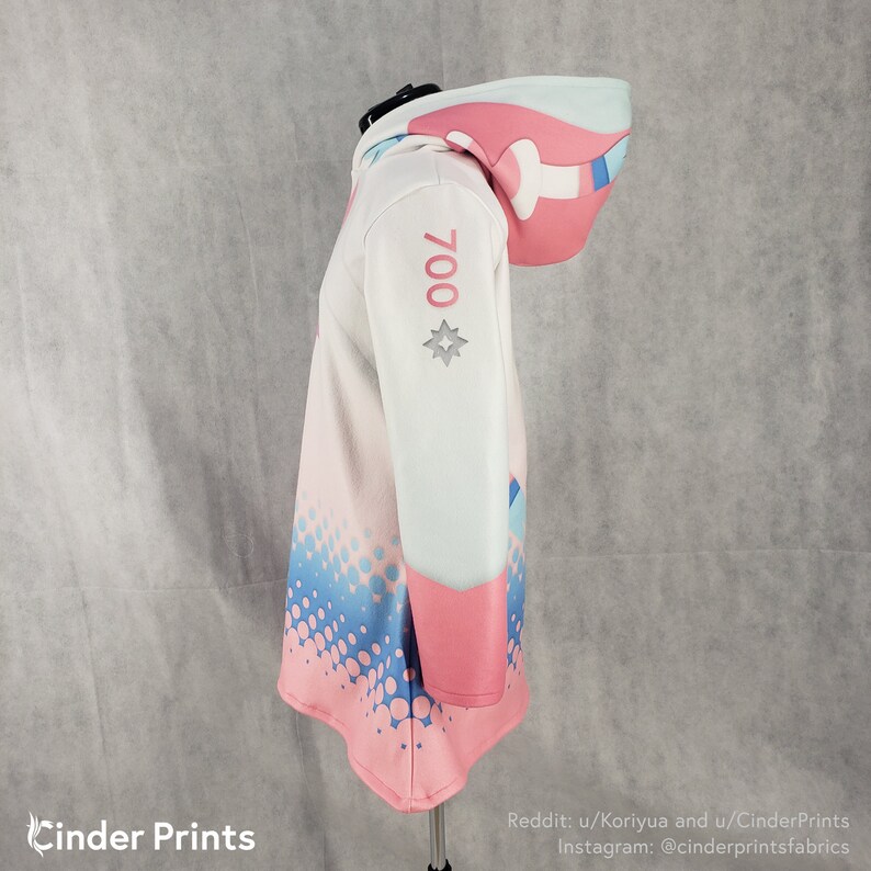 Sylveon Inspired Printed Hoodie | Etsy