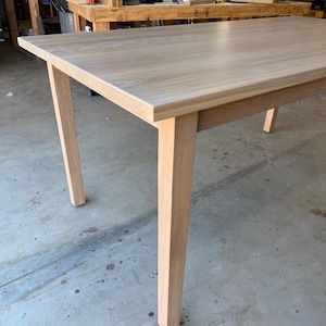 Parsons Dining Table - White Oak - Custom Sizes