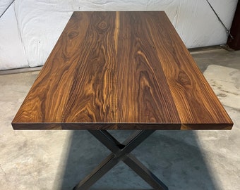 Custom Walnut Table with X Legs!