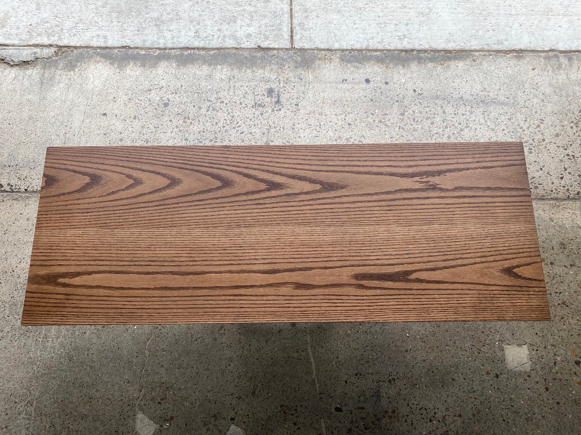 Red Oak With Chocolate Finish Table Top Etsy