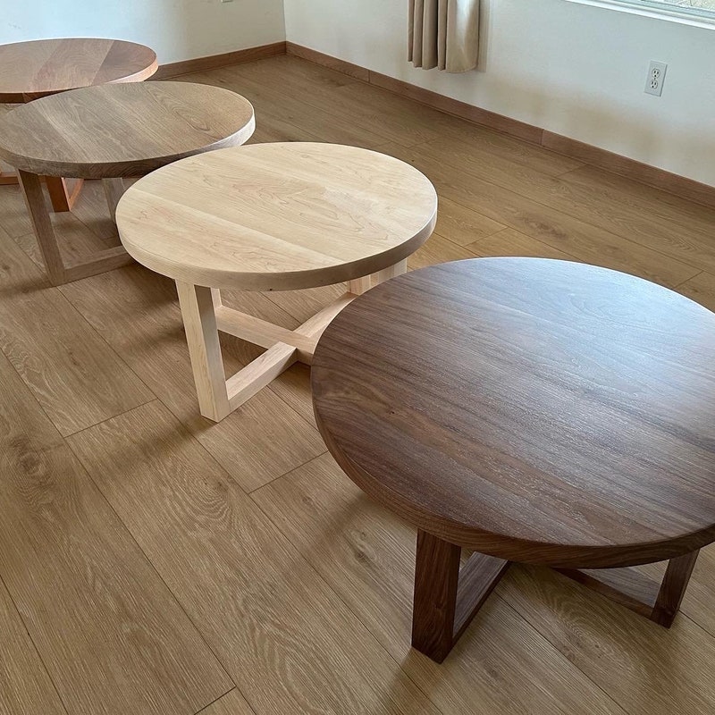 Round Coffee Table - Etsy