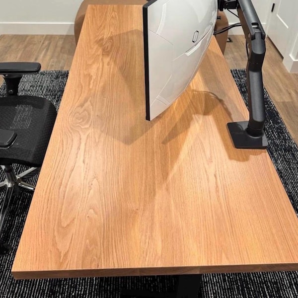 ¡Tablero de mesa de roble blanco hecho a medida!