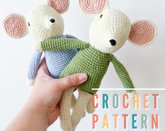 Crochet Mouse Amigurumi Pattern, Easy Stuffed Animal Crochet Pattern, PDF Plushie Crochet Pattern, Crochet Baby Gift