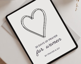 30 Days of Prayers eBook | Book of Prayers | Prayers for Women | Bible Study Journal | Faith Prayers | PDF Prayer Book | GoodNotes Prayer