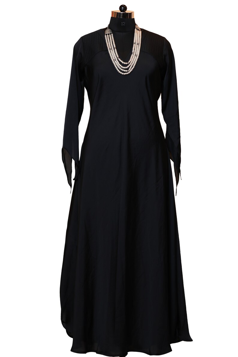Black Silk Gown UK18XXL44