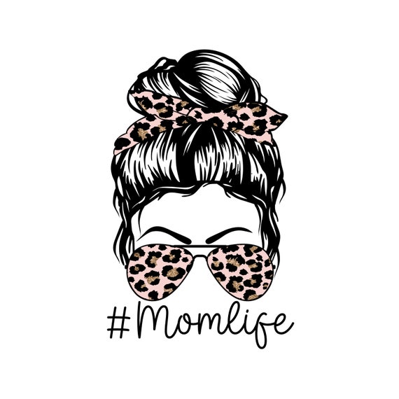 Pink Leopard Mom Life Design Sublimation Design Graphic - Etsy