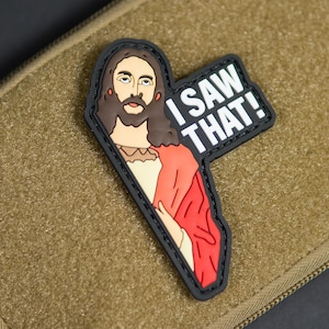 PVC Mole taktisches Patch Ich habe das gesehen - Haken auf der Rückseite