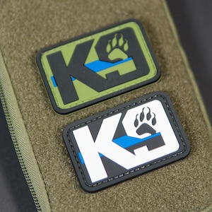 Patch moral en PVC K9 | Patch pour accessoire pour équipement tactique | Support de crochet