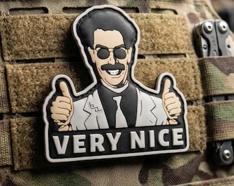 Funny Morale Patch, Very Nice Thumbs Up PVC with Hook Backing