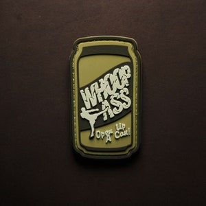 PVC patch whoop ass, tactical morale patch, hook and loop patch