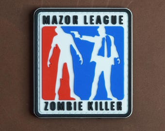 PVC Morale Patch | Mazor League Zombie Killer | Tactical Gear Patch | Hook Backing