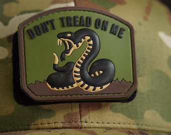 Écusson pour moral tactique en PVC Don't foulez-moi - Support à crochets