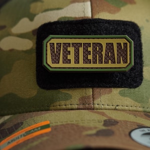 Patch Veteran PVC Tactical Morale Patch – Hook Backing