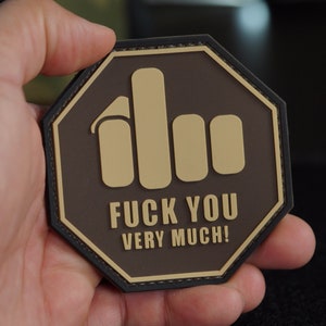PVC taktischer moral Patch Sehr viel, FU sehr mutch